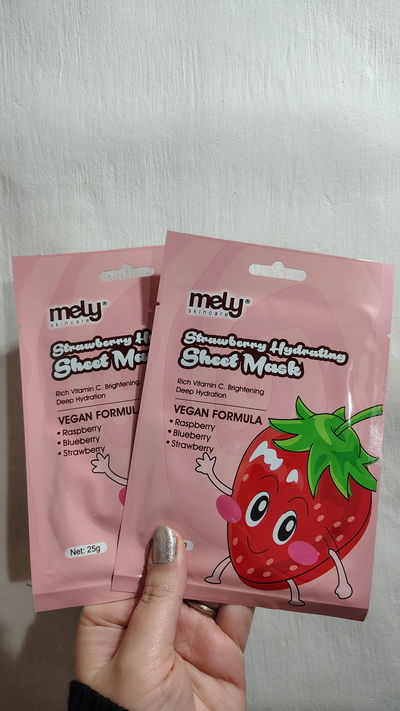 Mascarilla facial con frambuesa, arándano y frutilla - Mely