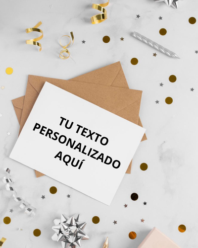 Tarjeta + sobre kraft