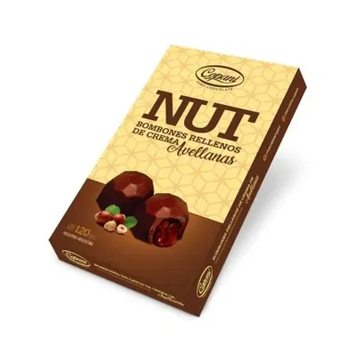 Bombones Copani rellenos de crema de avellanas