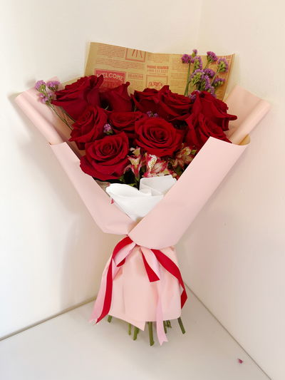 Ramo de 10 rosas importadas 