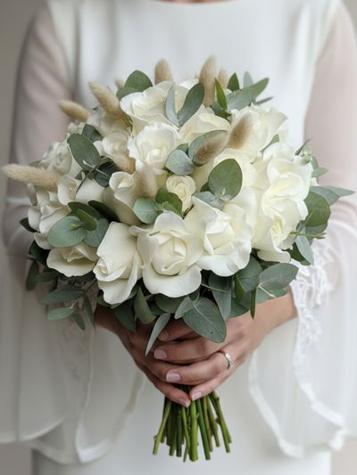 Ramo Nieve + Boutonniere