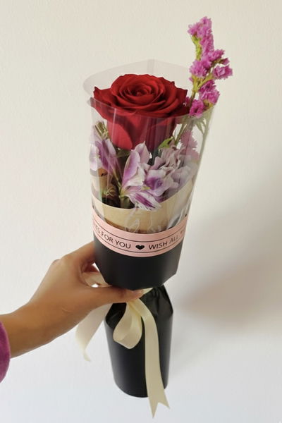 Ramo individual de 1 Rosa importada 