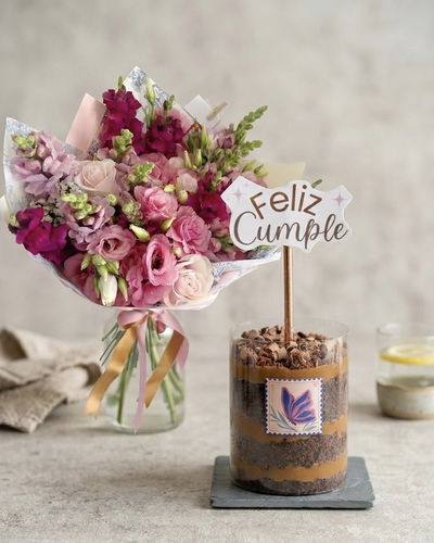 Combo ramo primavera + mini torta 