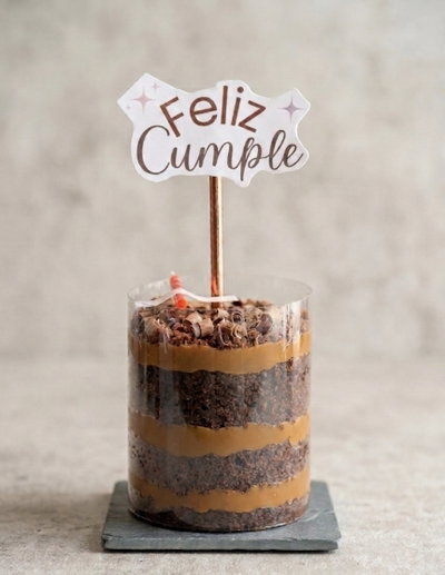 Mini torta con cartel