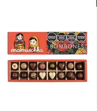 Caja de bombones surtidos mamushka 160gr