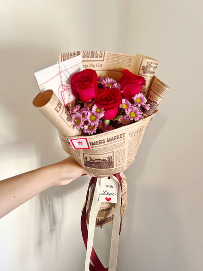 Ramo de 3 rosas importadas