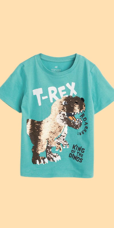 Remera H&M T-Rex 