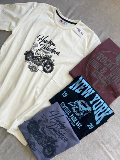 Remera clásica estampadas 