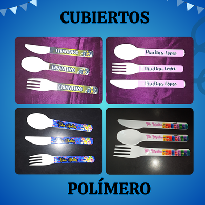 Cucharitas/Tenedor/cuchillo de Polimero