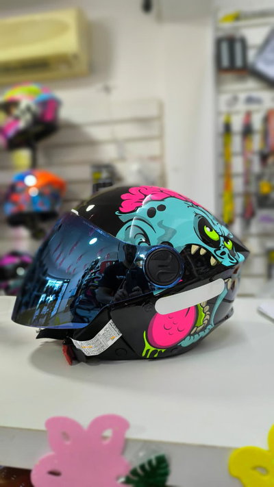 PRO TORK ABIERTO + VISOR AZUL