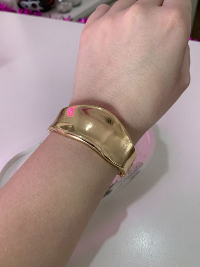 BRAZALETE PULSERA DAM DORADO 6CMD