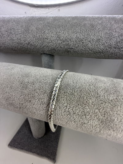 PULSERA (20 cm) DE ACERO BLANCO 