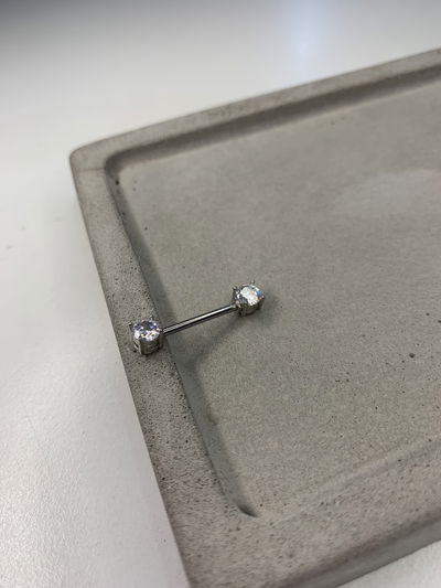 PIERCING NIPPLE STRASS ACERO QUIRÚRGICO 