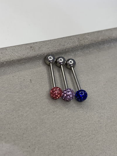 PIERCING DE LA LENGUA BOLA DE FUEGO 