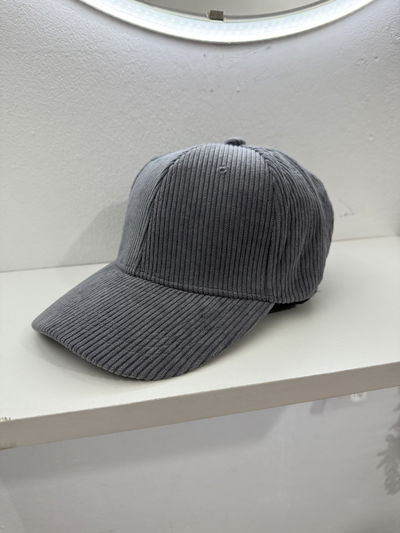 GORRA CORDEROY GRIS
