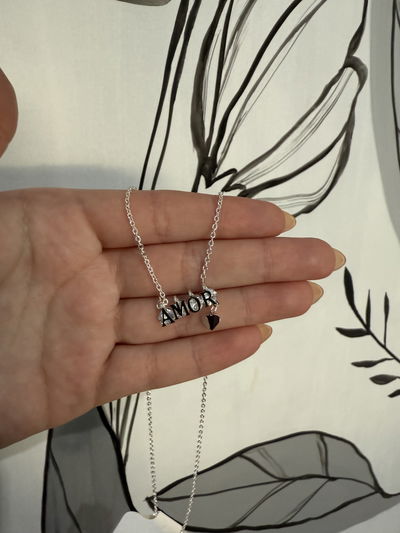 CADENA AMOR ACERO BLANCO 