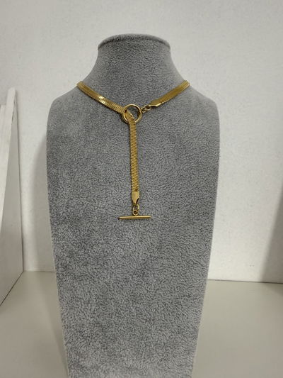 CADENA CIERRE MARINERO ACERO DORADO (45 cm)
