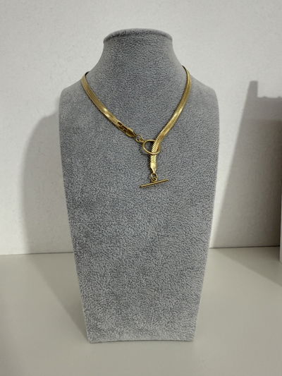 CADENA CIERRE MARINERO ACERO DORADO (40 cm)