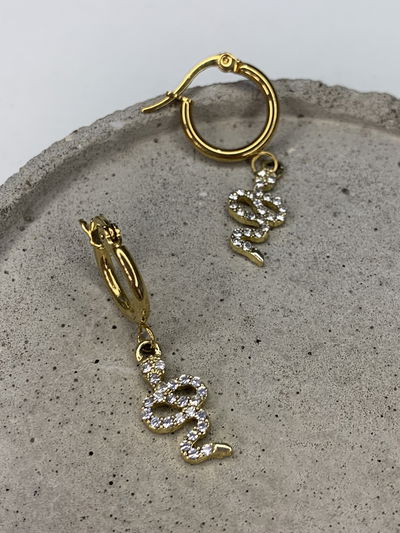 ARGOLLAS SNAKE ACERO DORADO