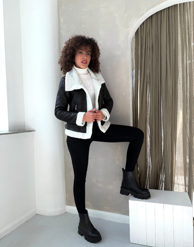 CAMPERA MEDELLIN NEG/BLANC