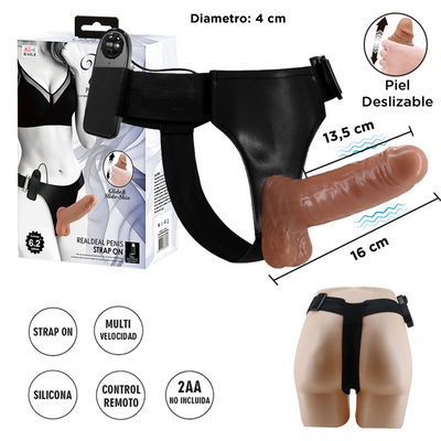 Arnés vibrador con control