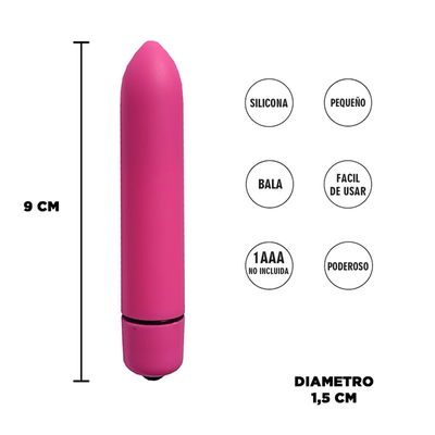 Bala vibradora rosa 
