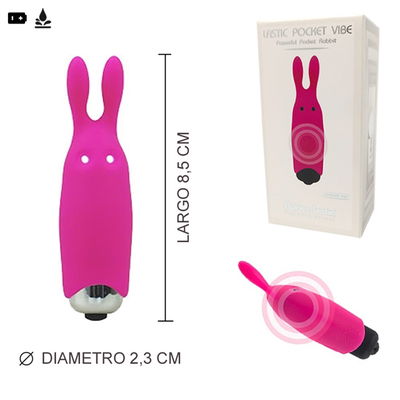 Lastick bala vibradora con estimulador 