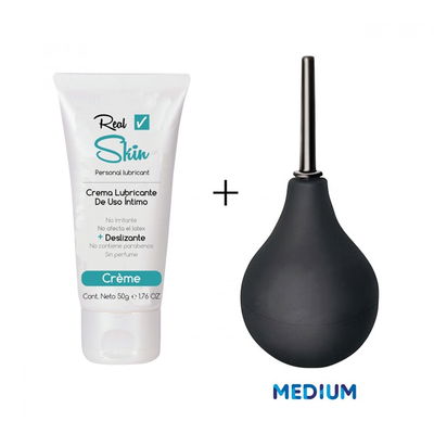 Ducha anal + crema lubricante 