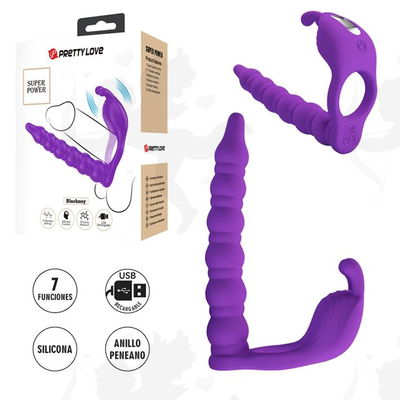 Anillo Doble Penetracion Con Vibracion Y Carga USB