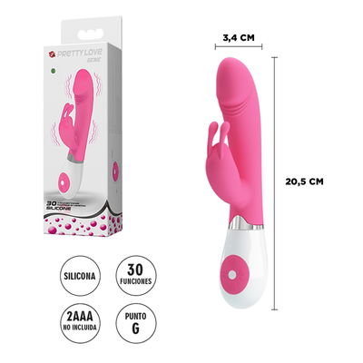 Gene Vibrador Con Estimulador De Clitoris Y Varias Funciones