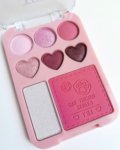 Paleta sombras+rubor+iluminador