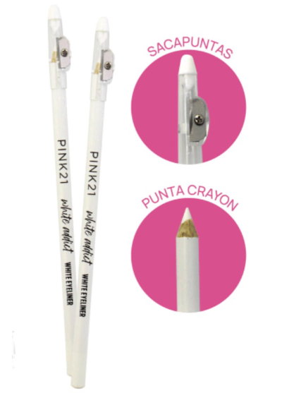 Delineador blanco Pink 21