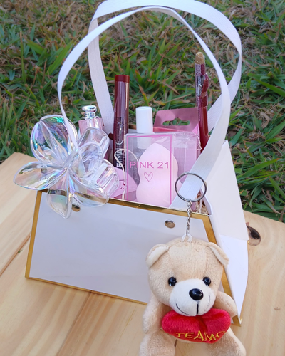 Combo cartera con peluche