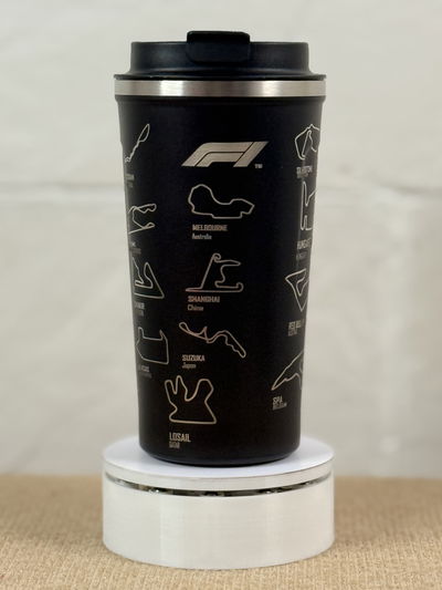 Vaso termico cafetero con pistas F1 