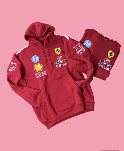 Buzo Canguro Ferrari Rojo