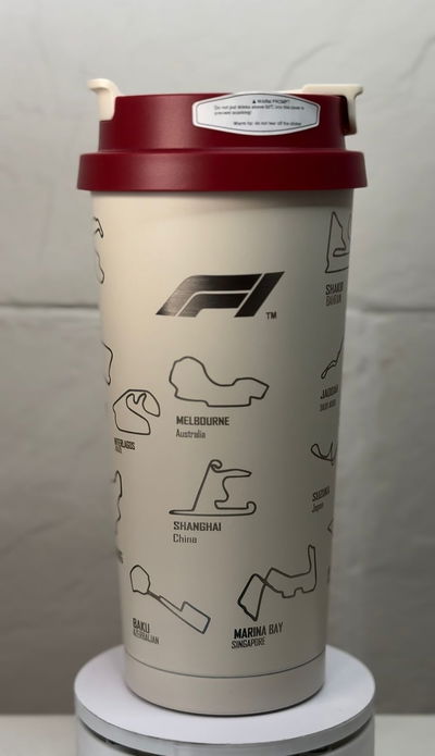 Vaso termico  F1 Blanco doble pico