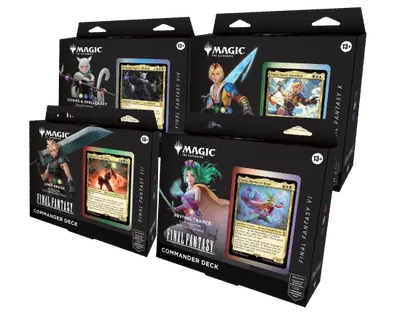 PREVENTA MAGIC: THE GATHERING: Final Fantasy Commander Deck x4