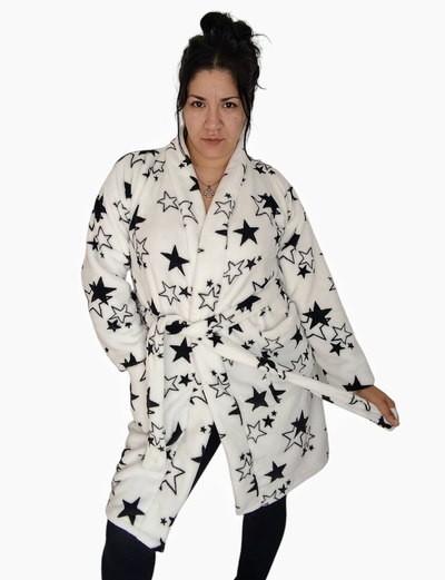 Bata estrellas blanca