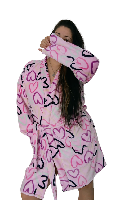 Bata corazones rosa