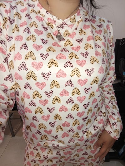 Pijama dos piezas corazones print