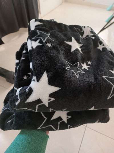 Pantalón polar soft black star