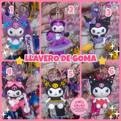 Llavero de goma kuromy