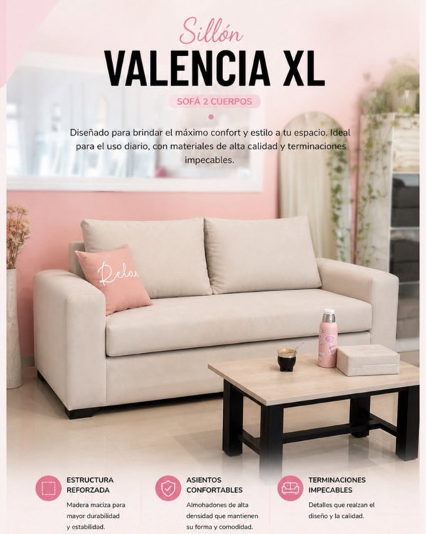 Sillon dos cuerpos XL - VALENCIA XL