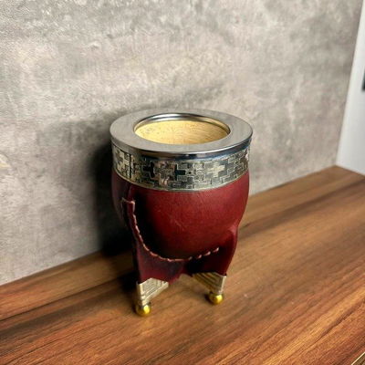 Mate Imperial PREMIUM, COMBINADO, Virola Acero, Cuero LISO, Esquinero - 1