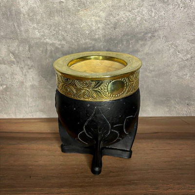 Mate Imperial PREMIUM, Virola Bronce, Cuero LABRADO - Modelo 15