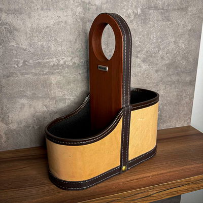 Canasta CHARRUA Cuero PREMIUM - Modelo 1