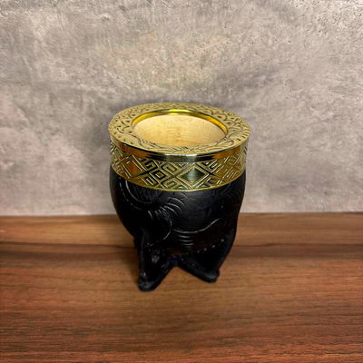 Mate Imperial PREMIUM, Virola Bronce, Cuero LABRADO - Modelo 16