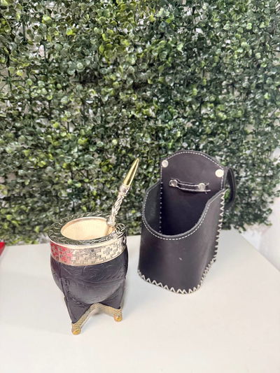 PROMO 8 - Mate Imperial, Bombillón + Porta Mate para Auto de REGALO.