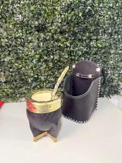 PROMO 6 - Mate Imperial, Bombillón + Porta Mate para Auto de REGALO.