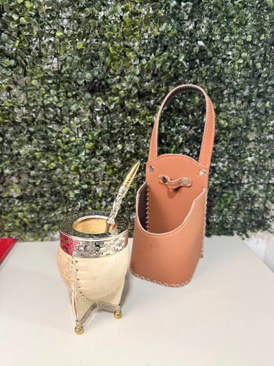 PROMO 5 - Mate Imperial, Bombillón + Porta Mate para Auto de REGALO.